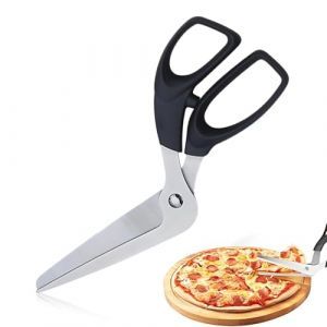 LACHT Ciseaux &agrave; pizza, Ciseaux pizza Coupe Pizza D&eacute;coupe Pizza Cutter en Acier Inoxydable, Ciseaux de Cuisine Multifonctionnels pour Couper les Pizzas, les P&acirc;tes et les Tartes (candy27seven, neuf)