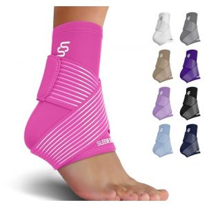 Sleeve Stars Chevill&egrave;re de Maintien Sport - Noir, Chevill&egrave;re Entorse I Attelle Cheville Entorse I Tendinite Tendon d&rsquo;Achille I Chevilli&egrave;re Ligamentaire, Strapping, Compression pour Homme et Femme (SLEEVE STARS, neuf)