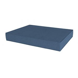 chilly pilley Coussin De Palette EU Coussin D'assise Dossier Mousse Froide Flocons De Mousse Rembourrage Plusieurs Tailles Et Couleurs (Coussin D'assise 120x60x15cm, Bleu Fonc&eacute;) (chillypilley, neuf)