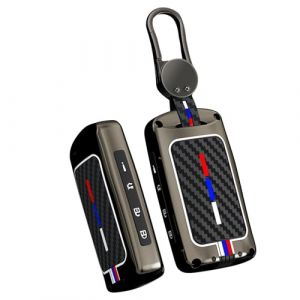 KUNIO Coque de cl&eacute; de Voiture Convient pour Mazda 3 6 CX-30 CX-50 CX-90 CX-60 CX-5 CX-8 CX-9 MX-5 MX-30 Axela 2019-2025 Coque de cl&eacute; Porte-cl&eacute;s B Noir (KUNIO, neuf)