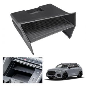 GAFAT Compatible avec Audi Q3 F3 2019-2024 2025 Bo&icirc;te de Rangement pour Console Centrale, Q3 Sportback S-Line RS Q3 2025 Organiseur Accoudoir, Bo&icirc;te &agrave; Gants, Q3 Accessoires 2024 (GAFAT(EU), neuf)
