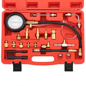 ATPEAM Testeur de Pression Carburant 0-140 PSI, Compressiometre Essence, Kit de Jauge Pression Injection pour Voiture et Moto (ATP Technic, neuf)