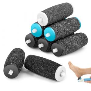 8 Pièces Rouleaux de Remplacement Rape Pieds Rouleaux les têtes Electrique Râpe Pierre Ponce Recharge pour Pedicure 4 Types de Rugosité pour Scholl Velvet Smooth, Noir (AMPHOLY VORTEXA S.R.L., neuf)