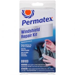 Permatex 09103 Windshield Repair Kit, Professional Quality Repairs, No Mixing Required,Resin Cures by Natural Sunlight, Easy to Follow Instructions 1 x 0.75ml (Super Things, neuf)