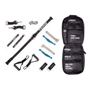 FREESIXD Suspension and R&eacute;sistance Trainer Set - &Eacute;quipement d'entra&icirc;nement Complet Comprenant Un entra&icirc;neur &agrave; Sangles, des Bandes de r&eacute;sistance, des ancrages de Porte, Une Barre de Fitness et Un Sac. (FT Fitness Technology, neuf)