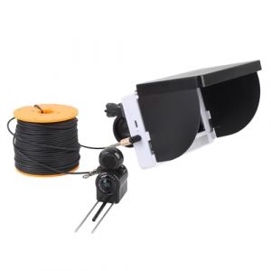 Annadue Cam&eacute;ra de P&ecirc;che sous-Marine, 195 &deg; Ultra Grand Angle 1080p 4,3 Pouces Cam&eacute;ra &eacute;tanche &agrave; la Cam&eacute;ra sous-Marine avec C&acirc;ble de 50 M pour Le Kayak de Bateau &agrave; Lac de Glace (fasient, neuf)