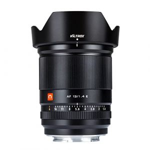 VILTROX 13mm F1.4 f/1.4 Objectif de Mise au Point Automatique Objectif Ultra Grand Angle APS-C pour Appareil Photo Sony E-Mount A6500 A6400 A6300 A6000 A7RⅣ A7RⅢ A7Ⅲ A7RⅡ A7Ⅱ A7S A7R A7 A9 A9II (VILTROX Official Authorized Store, neuf)