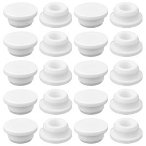 Anneau de D&eacute;bordement d&rsquo;&Eacute;vier, 20 pcs Couvercles Trop-Plein d'&Eacute;vier Caoutchouc Bouchon Trop Plein Lavabo, pour Lavabo, Salle de Bain, Cuisine (STANMAR CONCEPT, neuf)