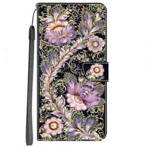 YKTO Cuir PU Folio Etui pour Oppo A11S Coque 3D PU Cuir Flip Housse &Eacute;tui Cover Wallet Case Portefeuille Pochette en Cover Flip Shell Housse pour Oppo A11S,Glycine Violette (YKTO, neuf)