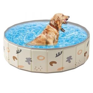 Piscine Chien Pliable, Piscine Pour Chien Résistante Aux Déchirures, Baignoire Portable - Empêche Le Basculement Et Le Grattage, Baignoire Portable Antidérapante Pour Animaux De Compagnie (Lobesmart, neuf)