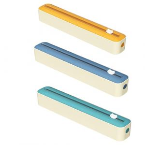 Distributeur de film alimentaire,bo&icirc;te de rangement avec coupe-film alimentaire,distributeur de papier aluminium et film alimentaire avec coupe-film,pour la cuisine (3 pcs) (2~Version standard) (万联商贸, neuf)