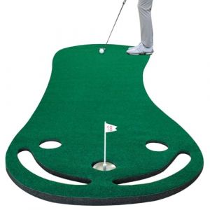 Tapis de Putting de Golf,Pratique de Golf Tapis,Personnel Loisirs de Plein air ou d'intérieur Tapis de Putting Facile à Plier à Trois Trous (Crestgolf, neuf)