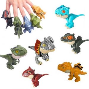 Ceeyoll 6 Pi&egrave;ces Jouets Dinosaures Dinosaure Jouet Plastique Dinosaure Jouet Jouet Interactif pour Les Doigts Jouets Dinosaures &agrave; Mordre Les Doigts pour Les Enfants, Les Gar&ccedil;ons Et Les Filles (XINSHANGJUN, neuf)