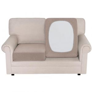 BellaHills Housse Coussin Canapé,Housse Canapé Extensible,Housse Dossier Canapé Extensible,Protege Canape pour Chien Chat Enfant,1 Place*2,Kaki (BellaHills, neuf)