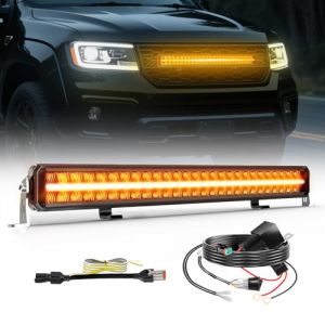 BraveWAY Barre Rampe LED DRL 32" 160W 32000LM Projecteur Longue Port&eacute;e Homologation ECE 12/24V Rampe LED 4x4 pour Les V&eacute;hicules de Tracteurs Agricoles,4x4 quads,Poids Lourd, avec Kit De C&acirc;bles (BraveWay, neuf)