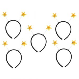 Ipetboom 5pi&egrave;ces Serre-t&ecirc;te &Eacute;toile pour Cheveux Accessoires de D&eacute;guisement Extra-terrestre pour Halloween No&euml;l et C&eacute;l&eacute;brations (hikarish, neuf)