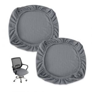 YZROHYI 2 Pièces Housse Tabouret Rond,Housse de Chaise Extensible,Housse de Coussin de Chaise de Salle à Manger,Housse de Tabouret Pivotant de Bar,Protege Siege Bureau,Housse Assise Chaise Lavable (Jonasvivi Kft., neuf)