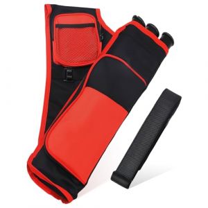 Carquois de tir &agrave; l'arc WANDGU pour fl&egrave;ches : carquois &agrave; fl&egrave;ches, Sac Porte-carquois avec Ceinture r&eacute;glable, carquois pour fl&egrave;ches, Sac Porte-carquois avec 3 Tubes de fl&egrave;ches prot&eacute;g&eacute;s (VENIZELOU-EC, neuf)