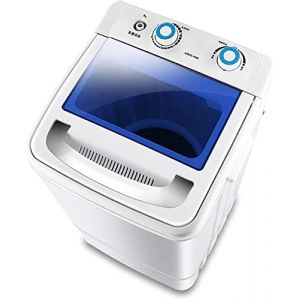 Petite Machine &agrave; Laver et s&egrave;che-Linge Semi-Automatique &eacute;cologique Plastique, Meubles 300W, Portable Single Tub 7KG Charge (Mysterious Little Workshop, neuf)