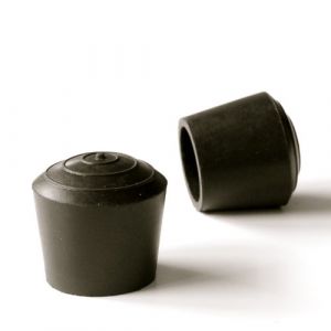 ajile - 4 pi&egrave;ces - Embout Enveloppant Rond en Caoutchouc pour Tubes de diam. 30 mm - Noir - EVR930-M (ajile - Fabricant Fran&ccedil;ais de Quincaillerie, neuf)