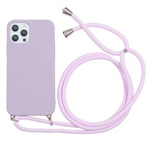 Yoedge Coque Collier pour Apple iPhone 6 / 6S Cordon Silicone Motif Dessin, Etui Housse avec Cordon R&eacute;glable T&eacute;l&eacute;phone Lanyard Case pour iPhone 6S 4,7" Antichoc Collier Cover, Violet (Herr Dietmar, neuf)