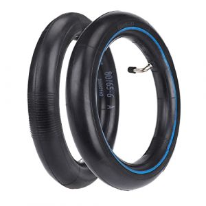 MotuTech 80/65-6 10x2,5 Chambre à Air pour Kugoo M4 pro/Speedual Zero 10X tire Pneu avec Valve coudée épaissi élargi 10 pouces 255 * 80 (2) (MotuTech, neuf)