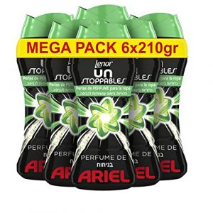 Lenor Perles de parfum UnStoppables pour vêtements, 90 lavages (6 x 210 g), parfum Ariel (HabEats, neuf)
