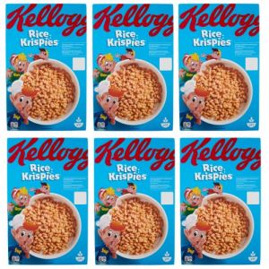 Kellogg's Rice Krispies Lot de 6 riz soufflé avec vitamines et minéraux 340 g (Italiaen Gourmet UK Ltd, neuf)