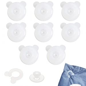 TUKNN Pinces à Couette, Clips de Housse de Couette, Couette Clips pour Garder la Couette en Place, pour Maintenir Les Coins des Couettes en Place pour éviter Les Plis et Les Bouger, 8 Pièces (TOPREOW, neuf)