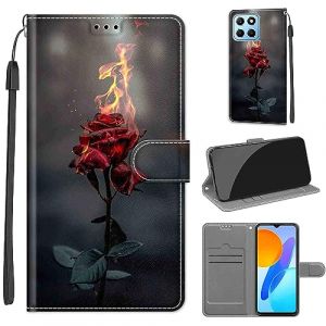SIENIANLINE Coque pour Honor X8 5G, Coque Honor X6 4G,Etui Protection Housse Premium en Cuir de Portefeuille en Cuir Fermeture Magn&eacute;tique Flip Case pour Honor X8 5G / Honor X6 4G / Honor 70 Lite (DIKAS, neuf)