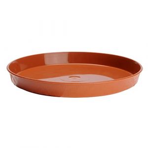 Verdenia 7245 Dessous de Pot de Fleurs en Plastique l&eacute;ger et Stable Rond Plusieurs Couleurs Structure en Bois &Oslash; 11 cm 35 cm 35 cm (brick'n'bloom, neuf)