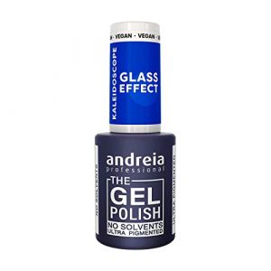 Andreia Vernis à Ongles Gel Semi-Permanent Professionnel - Collection Effet Verre KALEIDOSCOPE - Couleur KL3 Effet Verre - Bleu Translucide 10.5ml (LEGEND'HAIR DELTA BEAUTE DISTRIBUTION, neuf)
