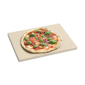 BURNHARD Pierre à Pizza rectangulaire en cordiérite, pour la préparation du Pain, de la Tarte flambée et de la Pizza, Pierre réfractaire pour Le Barbecue - 38 x 30 x 1,5 (BURNHARD, neuf)