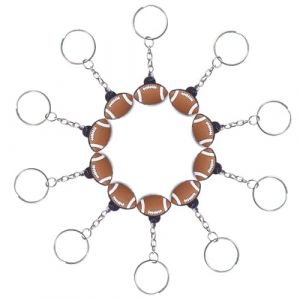 10 Pi&egrave;ces Mini Porte-Cl&eacute;s, Porte-Cl&eacute;s de Ballon de F&ecirc;te, Porte-Cl&eacute;s Sportif de Bon Porte Clef Football en Pvc Porte-Cl&eacute;s de Football pour Enfants pour D&eacute;coration de Sac &agrave; Dos, Cadeau D'Anniversaire (hefeimenshudianzishangwuyouxiangongsi, neuf)