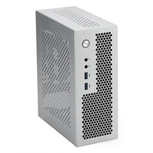 JANZU A09 HTPC BoîTier D'Ordinateur Mini ITX Châssis de PC de Châssis de Bureau USB3.0 BoîTier D'Ordinateur Maison BoîTier D'Ordinateur Argent (xunchunP, neuf)