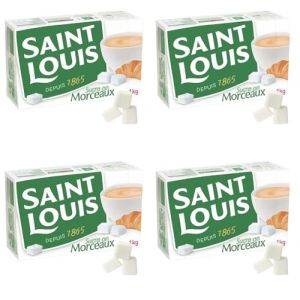 Saint Louis Sucre en Morceaux N°4 – Lot de 4 x 1kg – Sucre Raffiné Pratique – Format Familial – Idéal pour Café, Thé et Pause Gourmande (GXmarket, neuf)