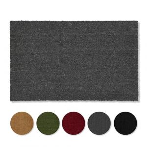 Carpido paillasson Coco antidérapant - paillasson antibactérien pour l'extérieur Couvert - Fibre Naturelle Durable - 100% Coco 50x80 cm Gris (Carpido, neuf)