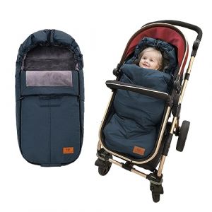 Chanceliere Universelle pour Poussette Imperm&eacute;able et Coupe-Vent Couverture pour Poussette Sac de Couchage B&eacute;b&eacute; Hiver Accessoire Poussette (Bleu) (lanqier Group Holding Limited - EU, neuf)