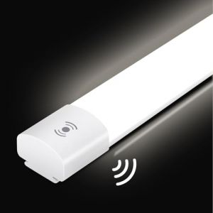 IEGLED 60cm Neon LED Tube avec Détecteur de Mouvement, IP65 Imperméable Reglette, 20W 2200LM Plafonnier LED Detecteur de Mouvement (Rothhell, neuf)