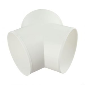 ZWEquipint R&eacute;partiteur de conduit d'air en PVC en forme de Y - Adaptateur de tuyau de ventilation &agrave; trois voies - Pour hotte aspirante - Blanc (150 mm) (youwort, neuf)