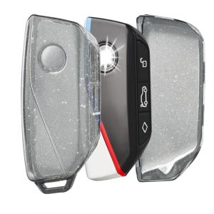 OFF WE GO Etui Cles Coque Clé Étui Clés pour BMW X1 X4M X5 X6 X7 2er 3er 5er 7er iX/i4/i7 XM Boitier Clé de Voiture Porte Clé Voiture Clé à Télécommande, Noir (OFF WE GO, neuf)