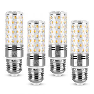 Vicloon Ampoule Led E27 12W, 4PCS LED Ma&iuml;s Ampoules E27 LED Ampoule 3000K,12W &Eacute;quivalent Ampoule Halog&egrave;ne 100W,LED E27 Base,1400LM,360 Angle,Non Dimmable,AC 175-265V (Vicloon&reg;-FR, neuf)