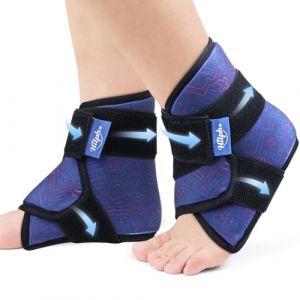 Hilph Poche de Glace Cheville R&eacute;utilisables en Gel, Poche de Froid Pied pour Blessures, Sac Gel Compresse Chaude Froid pour Cheville, Entorse &agrave; la Chevillere, Gonflement, Fasciite Plantaire-2 Bleu (Hilph Store, neuf)