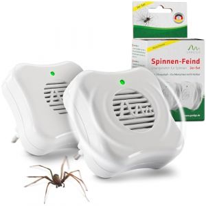 GARDIGO® Répulsif Anti-Araignées à Ultrasons – Lot de 2 | Usage Intérieur, Portée 25 m² | Antiparasitaire Ultrasonique, sans Produit Chimique (tevigo gmbh, neuf)