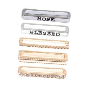 SHINEOFI 5 Pièces Charms pour Bracelet Montre Accessoires Décoratifs Universels pour Montres Intelligentes (Long Pavilion, neuf)