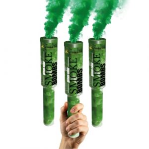 Lot de 3 Fumigènes à Main Vert – Déclenchement à Goupille, Durée 60 Secondes, Couleurs Vibrantes | Fumigène Couleur à Tenir en Main – Catégorie F1 | Zenda Club® – Livraison Gratuite 48H (Vert) (ZENDACLUB, neuf)