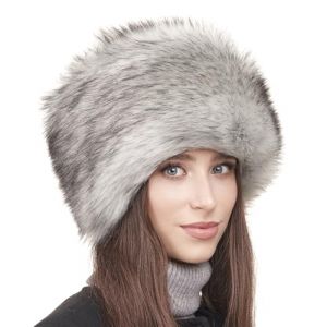 Futrzane Classic Chapeau Cosaque - Chapka Femme en Fausse Fourrure - Toque Russe (S, Argent&eacute; Classic) (Futrzane EU, neuf)