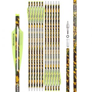 surwolf Boulon d'arbal&egrave;te 16 "17" 18 "20" 22 "Fl&egrave;ches d'arbal&egrave;te en Carbone, pour tir &agrave; l'arc,fl&egrave;che en Carbone pour arbal&egrave;te fl&egrave;ches d'arbal&egrave;te de Chasse 12 pcs (Jaune, 16") (NGL Shop, neuf)