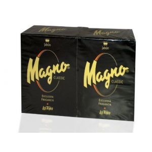 Magno Jabon by La Toja. Magno Classic Black Glycerin Soap Set - 2 Bars x 4.25 oz Each by La Toja BEAUTY (English Manual) (Regalos Latorre, neuf)
