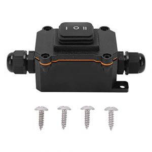 Interrupteur à Bascule Rond à 3 Voies 12V, étanche Interrupteur à Bascule à 3 Positions Marche/Arrêt/Marche Interrupteur à Bascule Universel pour Voiture, Bateau (1Pcs) (Takcoff, neuf)